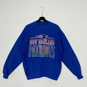 Vintage 90s New England Patiots Crewneck Sweatshirt Retro NFL Patiots Shirt tee